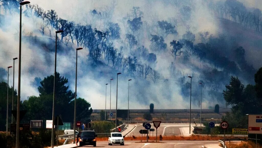 Μεγάλη-φωτιά-στην-Καταλονία-–-Έκλεισαν-δρόμοι-και-σταμάτησαν-τρένα
