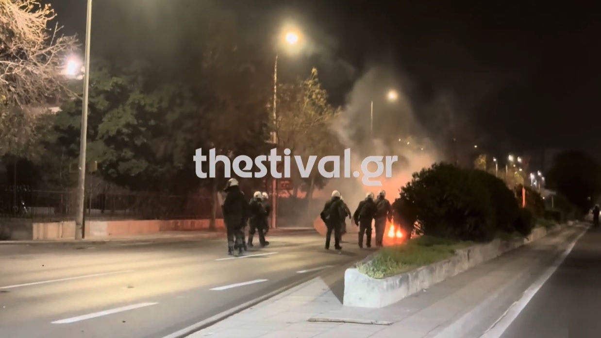 Δύο-οι-τραυματίες-αστυνομικοί-στα-επεισόδια-που-σημειώθηκαν-τα-ξημερώματα-στη-Θεσσαλονίκη