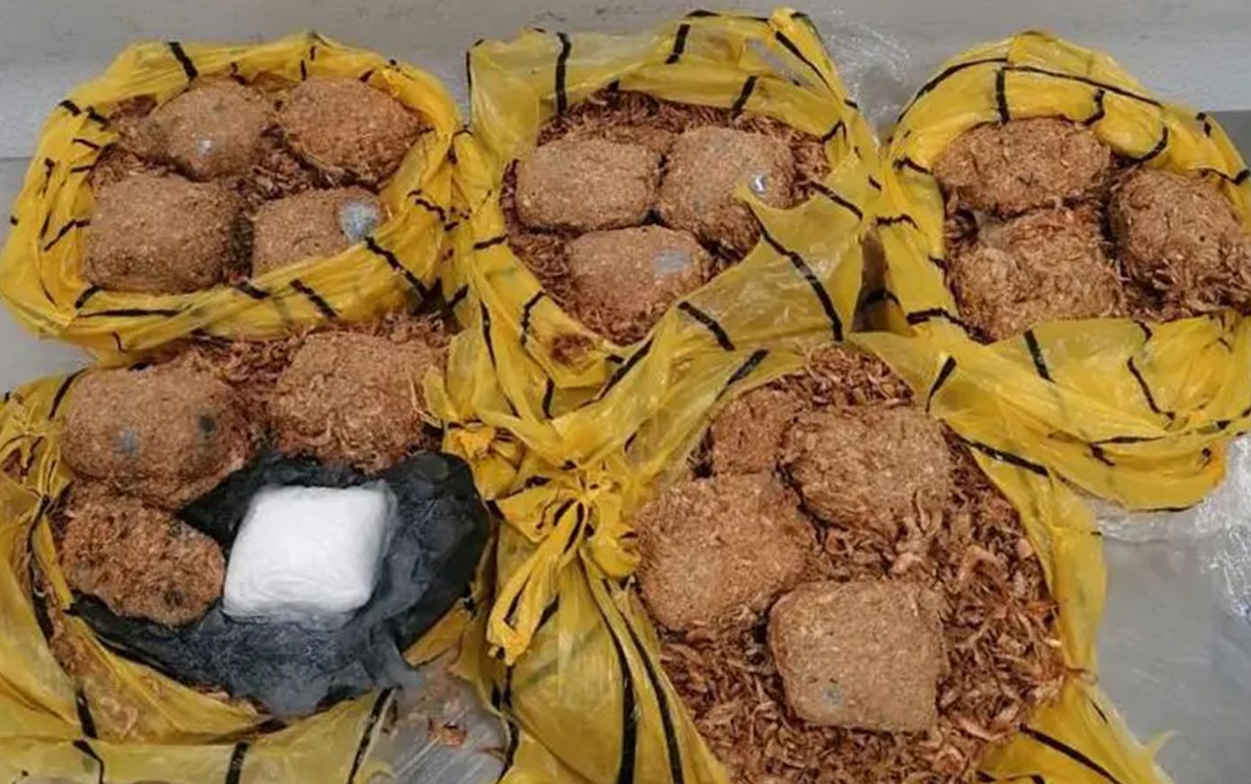 Συνελήφθη-55χρονος-με-πάνω-από-2,8-κιλά-κοκαΐνης-κρυμμένα-σε-σακούλες-με-αποξηραμένες-γαρίδες