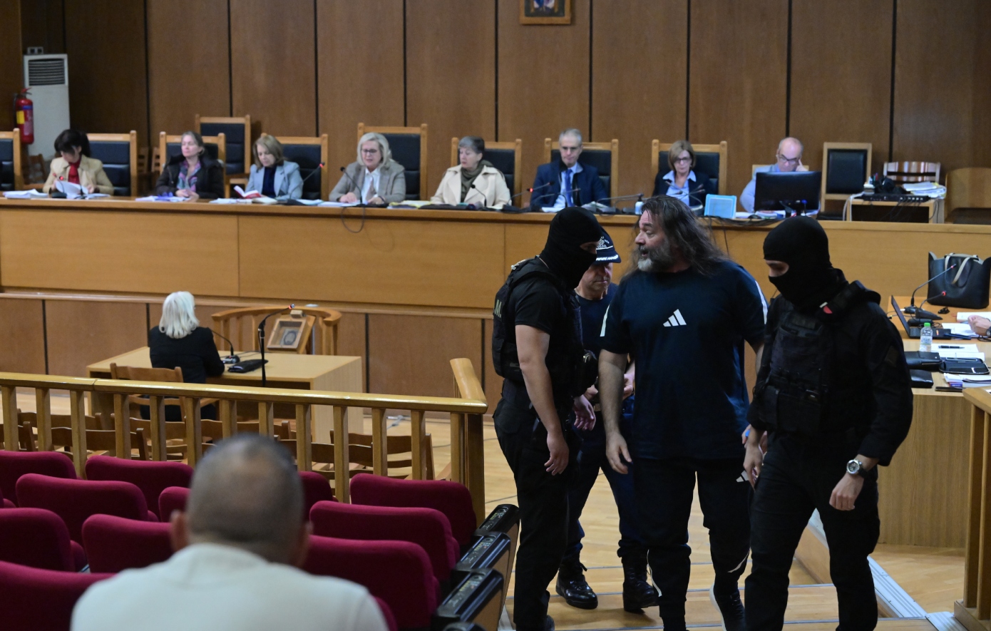 Δίκη-Χρυσής-Αυγής:-Αρνείται-τις-κατηγορίες-η-Ελένη-Ζαρούλια-–-Αποβλήθηκε-από-την-αίθουσα-ο-Λαγός