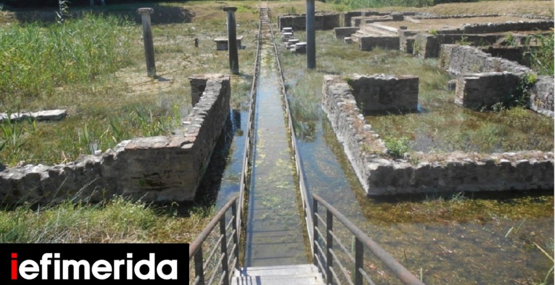 ΥΠΠΟ:-Τα-αντιπλημμυρικά-έργα-στον-αρχαιολογικό-χώρο-του-Δίου-με-νέα-μεταλλική-γέφυρα,-δείτε-εικόνες