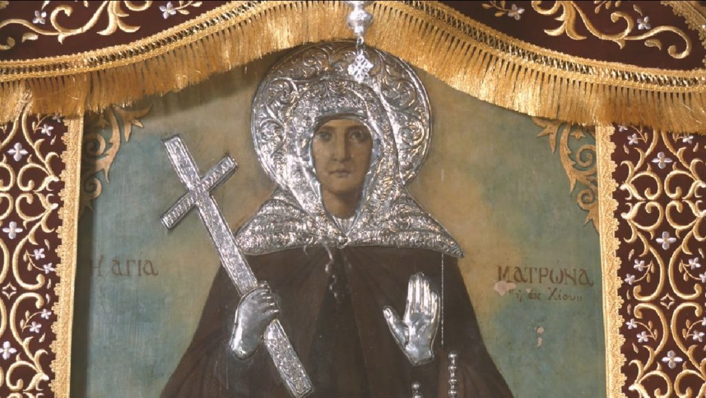Η-εικόνα-της-Αγίας-Ματρώνας-της-Χιοπολίτιδας