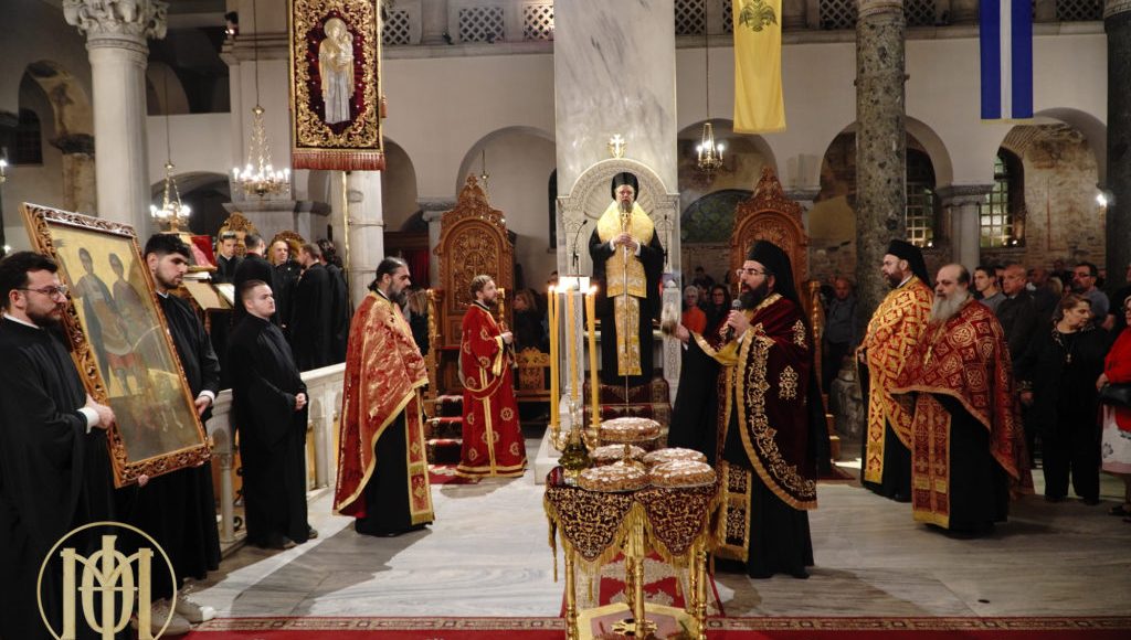 Μεθέορτος-Εσπερινός-επί-τη-συνάξει-των-αγίων-Δημητρίου,-Νέστορος-και-Λούπου-στη-Θεσσαλονίκη