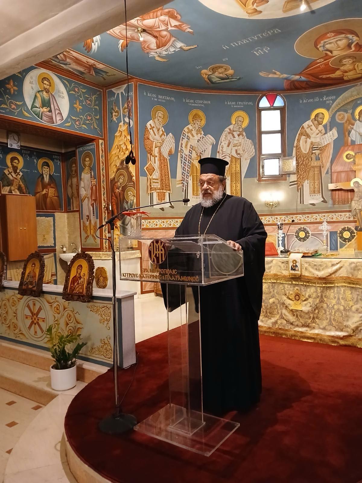 Ο-Μητροπολίτης-Μεσσηνίας-στην-Ιερατική-Σύναξη-της-Μητρόπολης-Κίτρους