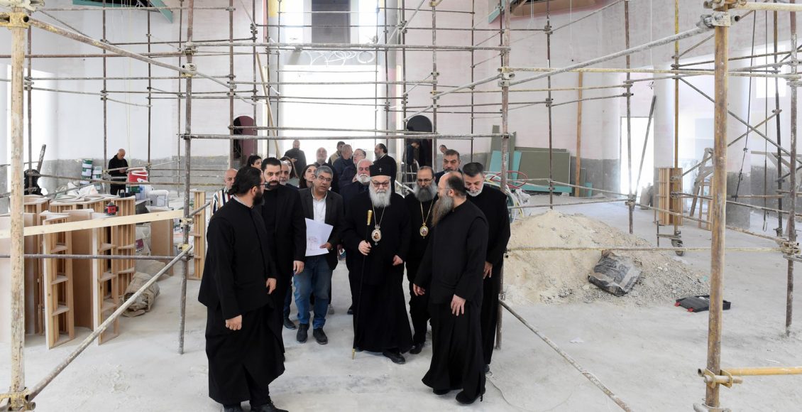 Ο-Πατριάρχης-Αντιοχείας-επιθεώρησε-τα-έργα-αποκατάστασης-στην-μαρτυρική-εκκλησία-του-Προφήτη-Ηλία-στη-Δαμασκό