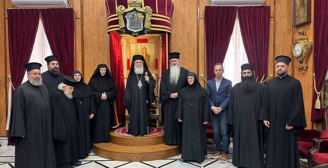 Τον-Πατριάρχη-Ιεροσολύμων-επισκέφθηκε-ο-Μητροπολίτης-Νέας-Κρήνης-και-Καλαμαριάς