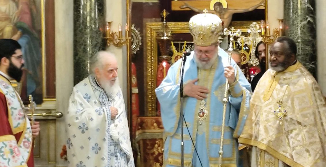 Ηθικός-αίνος-για-τα-Εισόδια-της-αειπαρθένου-Μαρίας,-στην-Παναγία-Χρυσοσπηλιώτισσα-Αθηνών