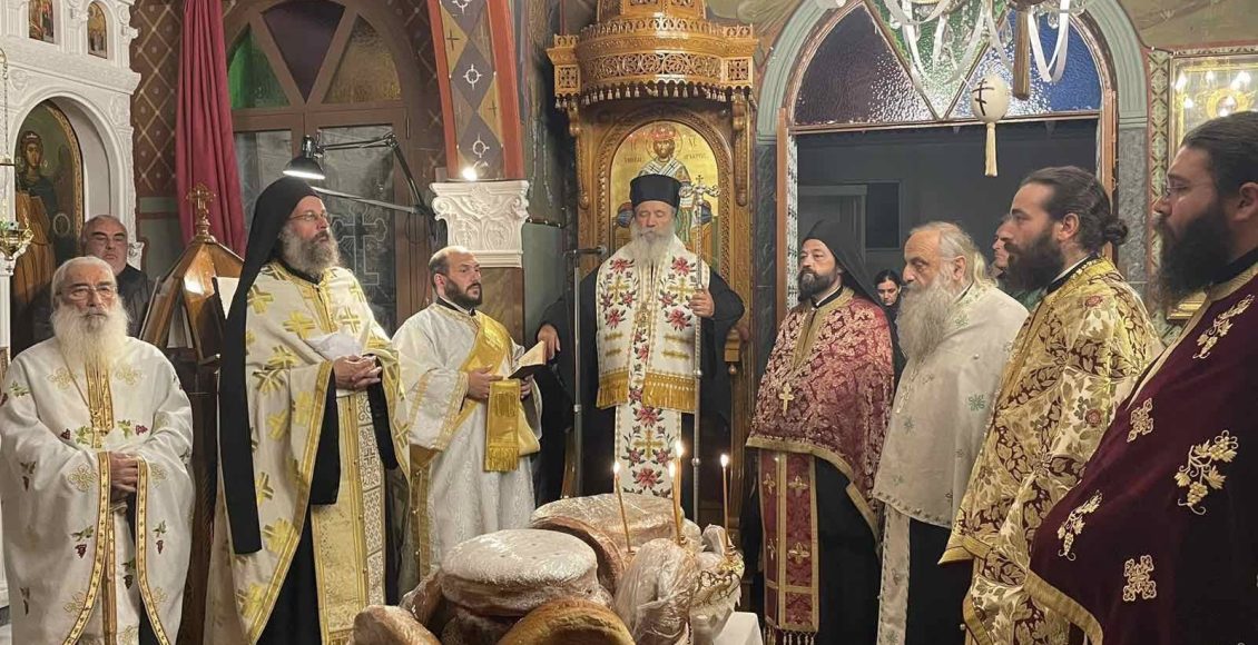 Μέγας-Αρχιερατικός-Εσπερινός-στην-εορτάζουσα-Ιερά-Μονή-της-Αγίας-Αικατερίνης-Αιγίνης