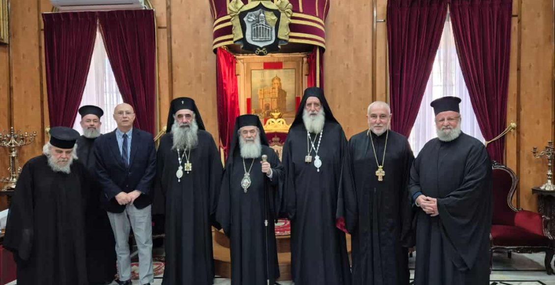 Αντιπροσωπεία-του-Πατριαρχείου-Γεωργίας-στον-Πατριάρχη-Ιεροσολύμων