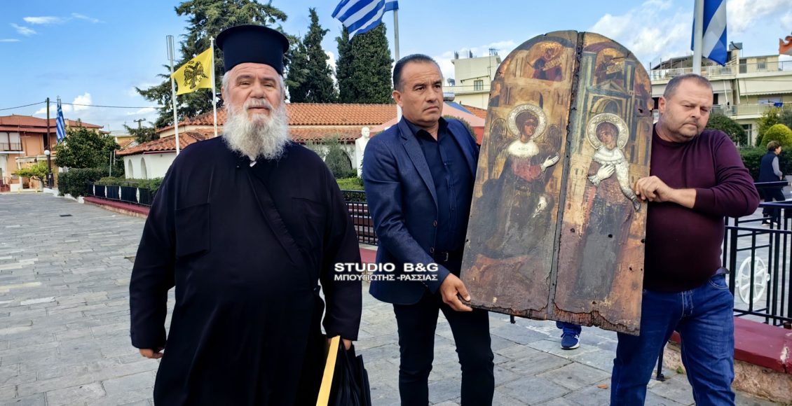 Στο-Περιστέρι-η-θαυματουργή-Εικόνα-της-Παναγίας-της-«Ευαγγελίστριας»-από-την-Αργολίδα