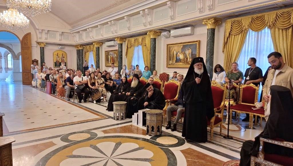 Προσκυνητές-από-την-Γεωργία-στον-Πατριάρχη-Ιεροσολύμων