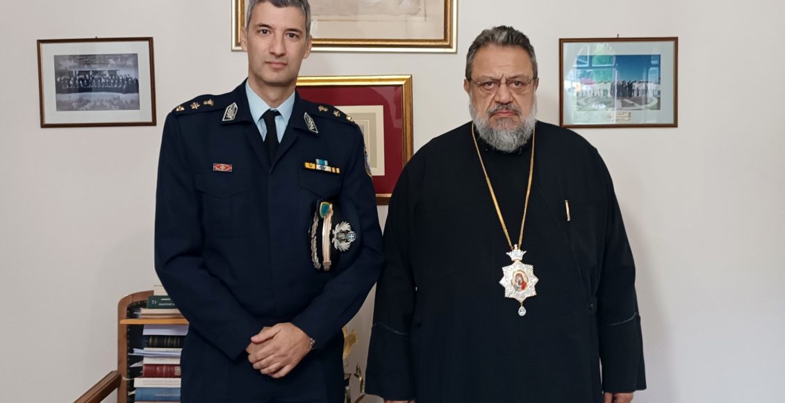 Στον-Μητροπολίτη-Μεσσηνίας-ο-νέος-Διοικητής-Τροχαίας-Καλαμάτας