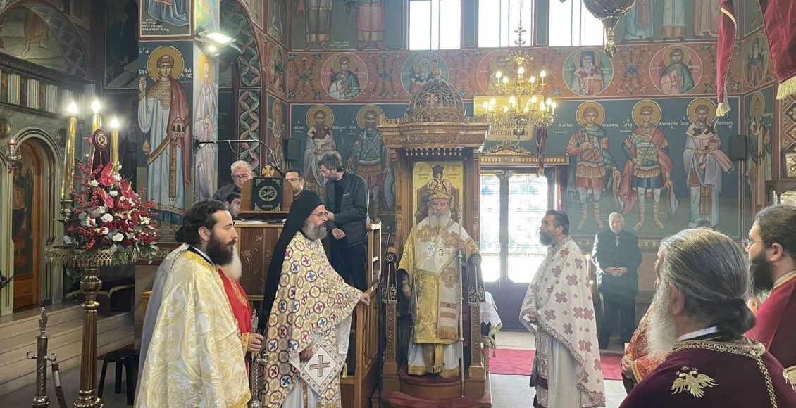 Ο-Μητροπολίτης-Εφραίμ-στην-εορτάζουσα-ενορία-του-Αγίου-Αποστόλου-Κρίσπου-στο-Άγιοι-Αιγίνης