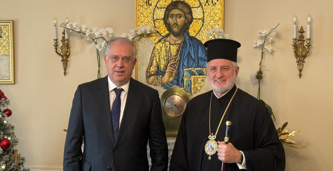 Συνάντηση-Αρχιεπισκόπου-Αμερικής-με-τον-Υπουργό-Ανάπτυξης-Τάκη-Θεοδωρικάκο