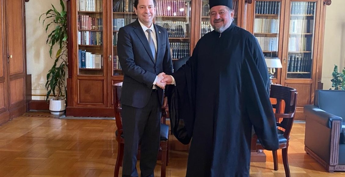 Συνάντηση-Μητροπολίτη-Ζάμπιας-με-τον-Πρύτανη-του-ΕΚΠΑ-Γεράσιμο-Σιάσο