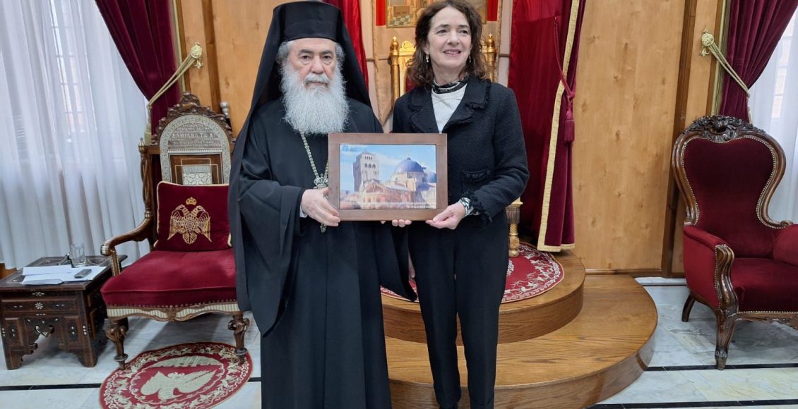Συνάντηση-Πατριάρχη-Ιεροσολύμων-με-εκπρόσωπο-της-lutheran-world-federation
