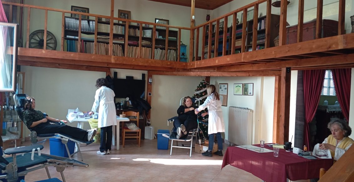 Μεγάλη-ανταπόκριση-στην-αιμοδοσία-του-Ιερού-Ναού-Κοιμήσεως-της-Θεοτόκου-Σάρτης