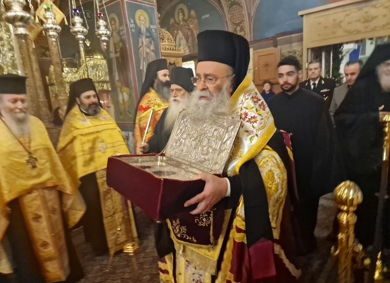 Υποδοχή-Τιμίων-Δώρων-στη-Δράμα-από-το-Άγιον-Όρος