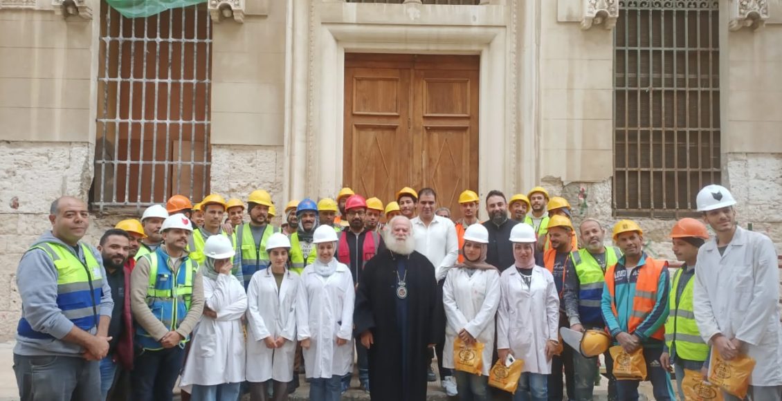 ΙΝ.-Ευαγγελισμού-Αλεξανδρείας:-Επίβλεψη-έργων-ανακαίνισης-από-τον-Πατριάρχη-Θεόδωρο-σε-έναν-εμβληματικό-ναό-της-Ορθοδοξίας-στην-Αίγυπτο