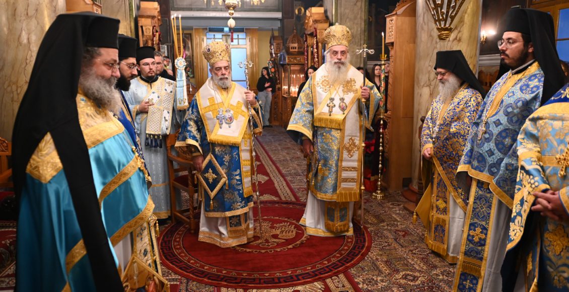 Αρχιερατικό-συλλείτουργο-στον-πανηγυρίζοντα-ΙΝ.-Τίμιου-Προδρόμου-Λεβιδίου-Αρκαδίας