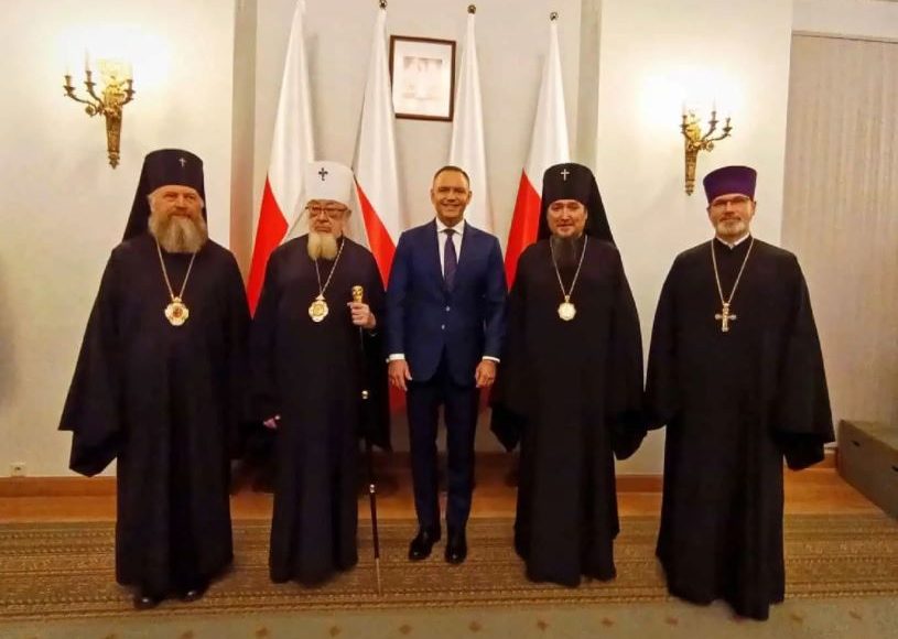 Βαρσοβία:-Συνάντηση-Μητροπολίτη-Σάββα-με-τον-Πρόεδρο-της-Πολωνίας,-Κάρολ-Ναβρότσκι