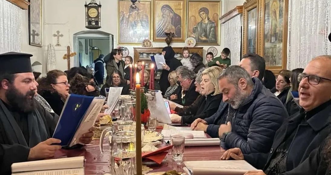 Πρωτοχρονιά-στην-ΙΜ.-Αγίας-Αικατερίνης-Καλύμνου,-με-το-παλαιό-εορτολόγιο