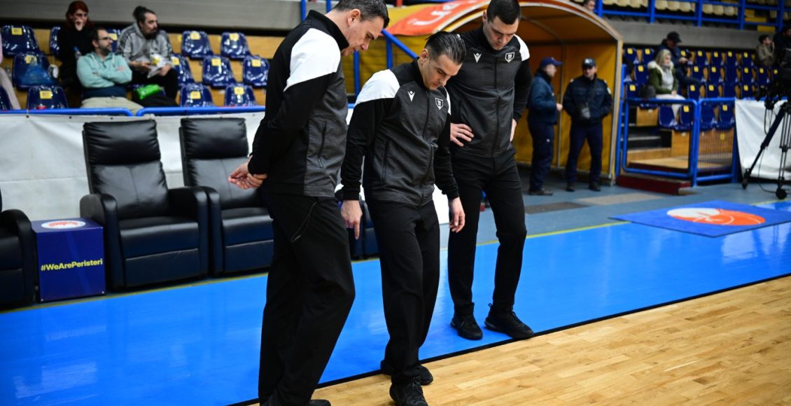 Περιστέρι-–-Σαραγόσα:-Αναβλήθηκε-το-παιχνίδι-του-europe-cup-επειδή-έσταζε-η-οροφή-του-γηπέδου