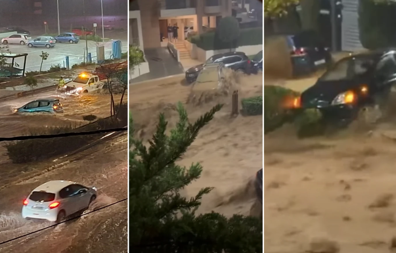 Τραγωδία-στην-Γλυφάδα:-Νεκρή-γυναίκα-από-την-κακοκαιρία-–-Την-χτύπησε-αυτοκίνητο-που-παρασύρθηκε-από-νερά