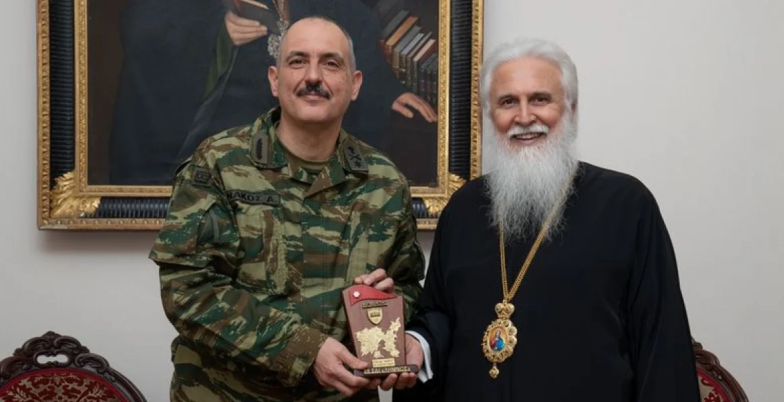 Επίσκεψη-νέου-Στρατιωτικού-Διοικητή-Λήμνου-στο-Μητροπολίτη-Λήμνου