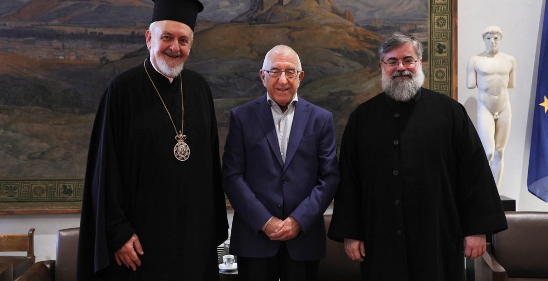 Συνάντηση-Νικήτα-Κακλαμάνη-με-Μητροπολίτες-Γέροντα-Χαλκηδόνος-και-Κυδωνίας