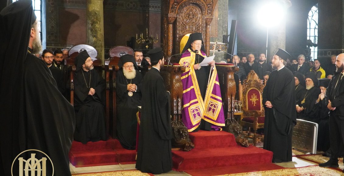 Στενοί-οι-πνευματικοί-δεσμοί-της-Θεσσαλονίκης-με-το-Φανάρι-–-Πατριαρχική-χοροστασία-στον-Προσκυνηματικό-Ιερό-Ναό-της-του-Θεού-Σοφίας