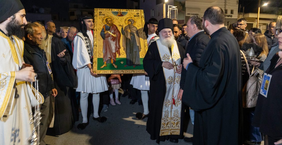 Υποδοχή-της-Ιεράς-Εικόνας-της-Αγίας-Θέκλης-στον-συνοικισμό-Αγίων-Αναργύρων-Β’-στη-Λάρνακα-(ΦΩΤΟ)
