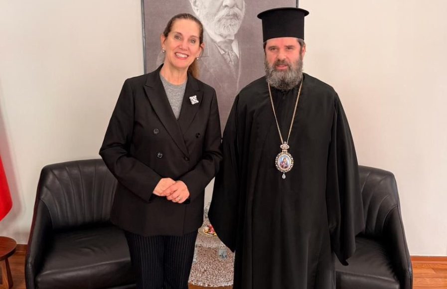 Συνάντηση-Αρχιεπισκόπου-Ιωάννη-με-την-Υπουργό-Παιδείας-της-Αλβανίας