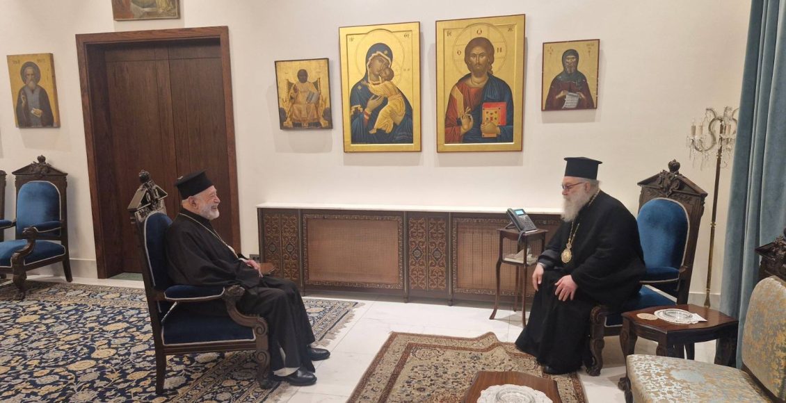Συνάντηση-Πατριάρχη-Αντιοχείας-με-τον-Μητροπολίτη-Βηρυτού