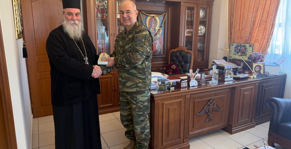 Επίσκεψη-στον-Μητροπολίτη-Κισάμου-του-νέου-Διοικητή-του-Πεδίου-Βολής-Κρήτης