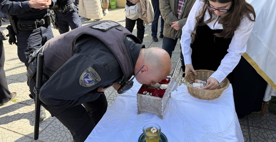 Η-Τιμία-Κάρα-του-Αγίου-Στυλιανού-στην-ΕΛΑΣ-και-στον-Βρεφονηπιακό-Σταθμό-Θεσσαλονίκης