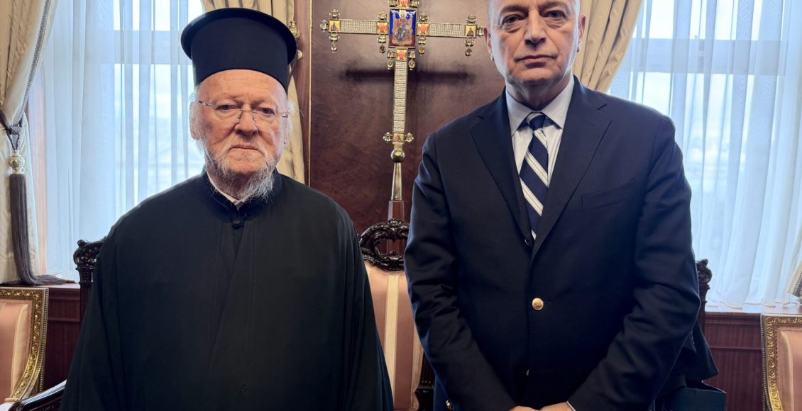 Συνάντηση-Οικουμενικού-Πατριάρχη-με-τον-Πολιτικό-Διοικητή-του-Αγίου-Όρους