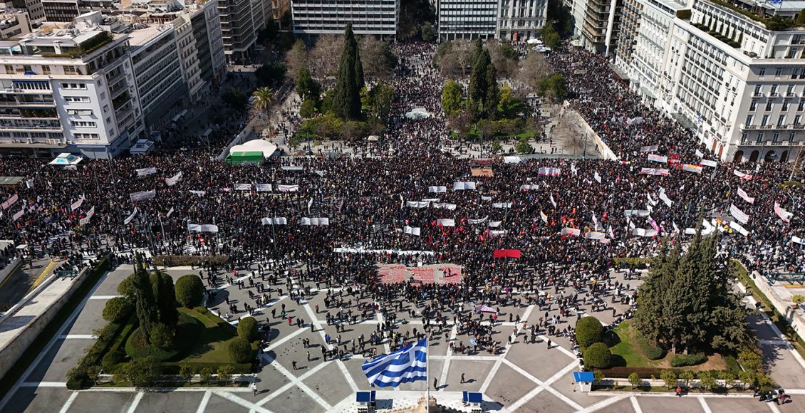Συγκέντρωση-για-τα-Τέμπη-στο-Σύνταγμα:-128-προσαγωγές-και-3-συλλήψεις