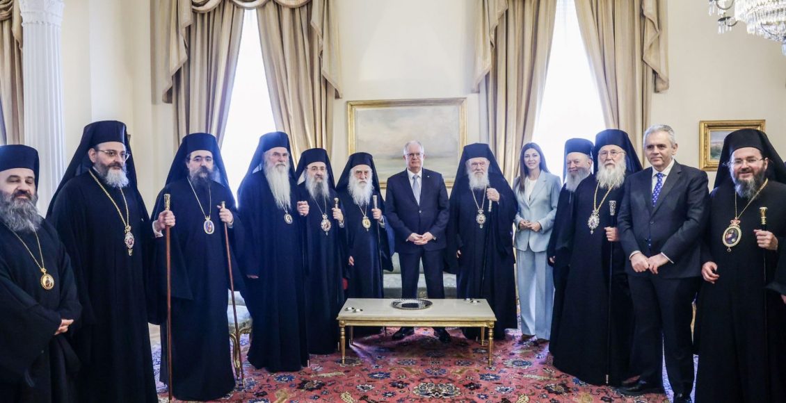 Η-Διαρκής-Ιερά-Σύνοδος-στο-Προεδρικό-Μέγαρο-με-αφορμή-την-Κυριακή-της-Ορθοδοξίας
