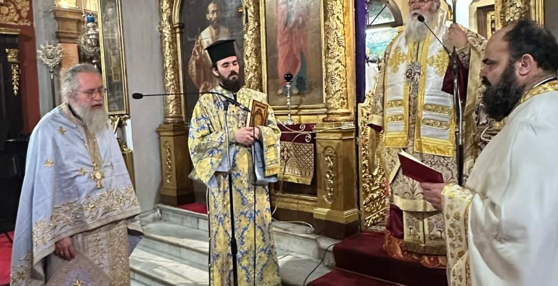 Ο-Μητροπολίτης-Κερκύρας-στον-Ιερό-Ναό-της-«Παναγίας-των-Ξένων»