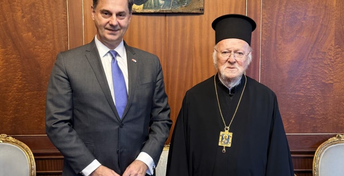 Συνάντηση-Οικουμενικού-Πατριάρχη-με-τον-Υφυπουργό-eξωτερικών-Χάρη-Θεοχάρη