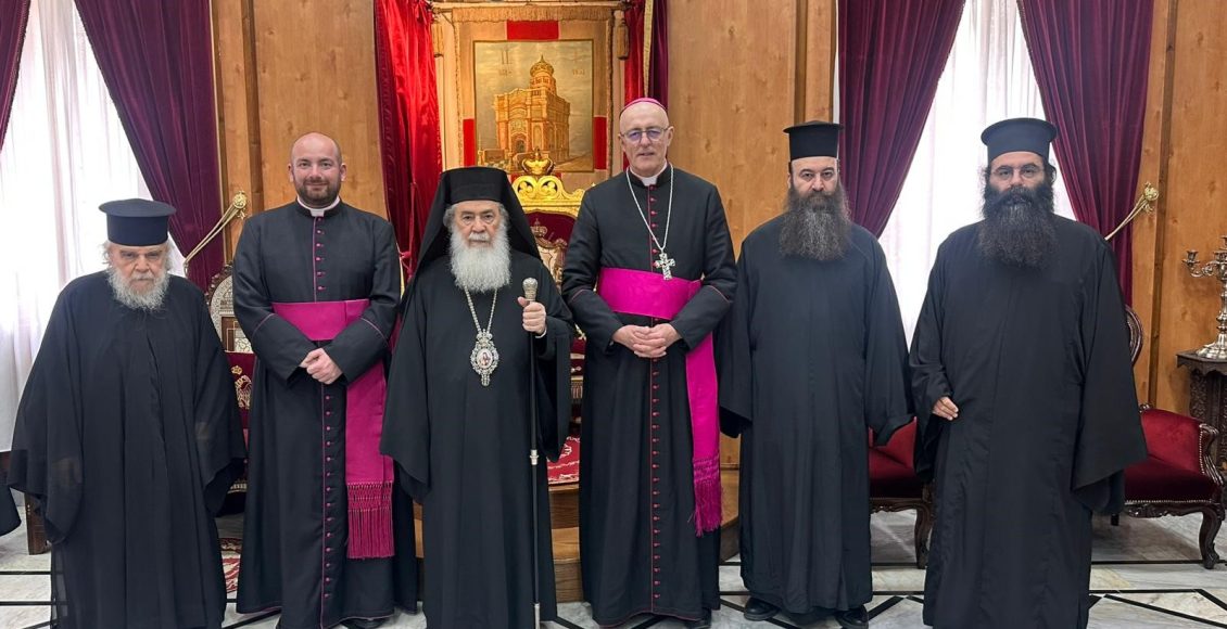 Συνάντηση-Πατριάρχη-Ιεροσολύμων-με-τον-νέο-Αποστολικό-Νούντσιο-στην-Αγία-Γη