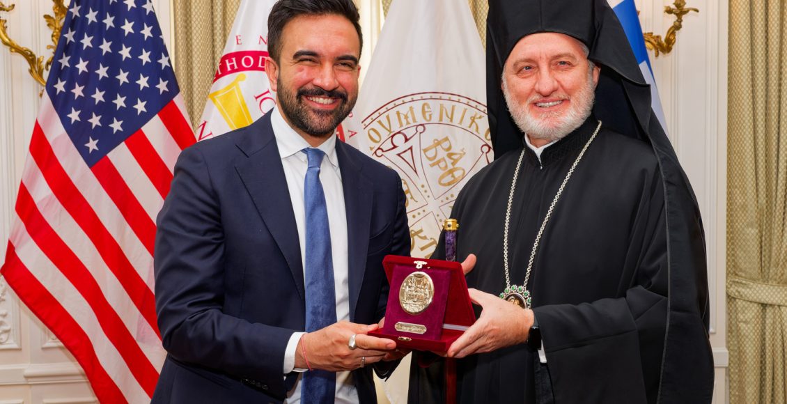 Τον-Αρχιεπίσκοπο-Αμερικής-επισκέφθηκε-ο-Δήμαρχος-της-Νέας-Υόρκης,-Ζόραν-Μαμντάνι