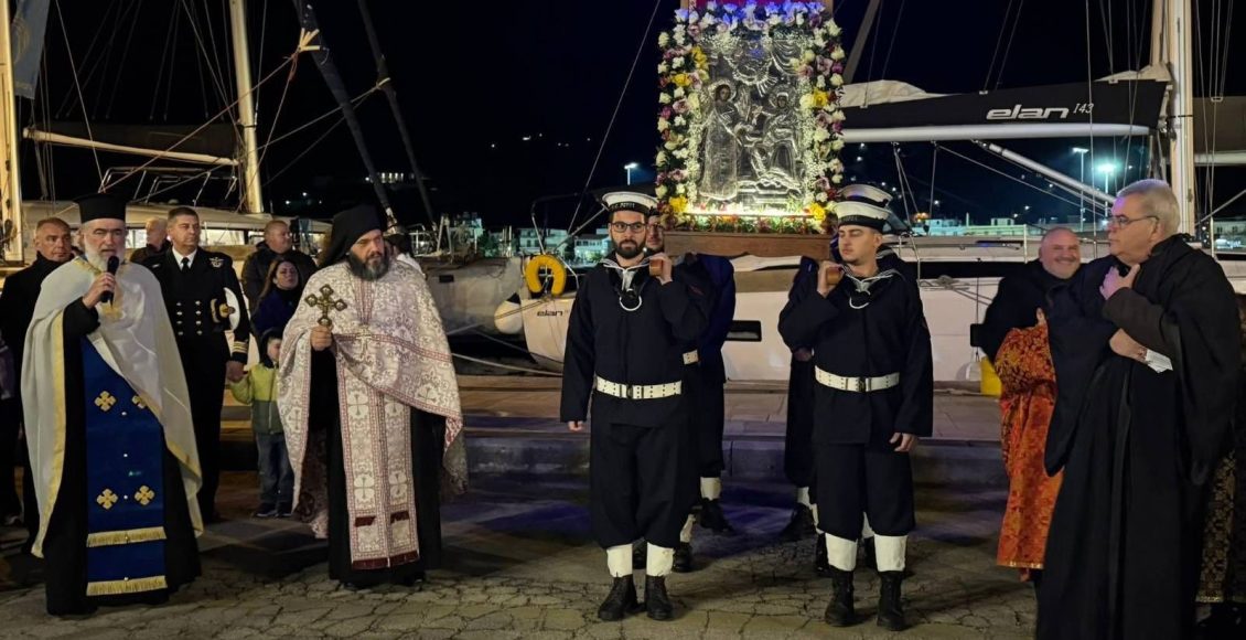Με-λαμπρότητα-εορτάθηκε-ο-Ευαγγελισμός-της-Θεοτόκου-στον-Πόρο
