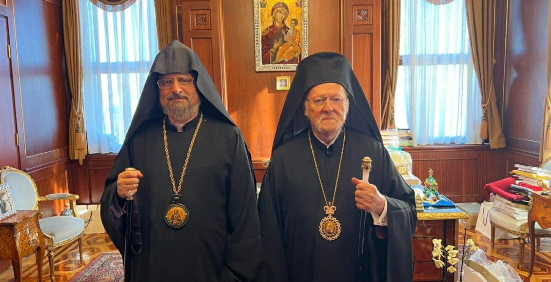 Ευχές-του-Οικουμενικού-Πατριάρχη-προς-τον-Πατριάρχη-των-εν-Τουρκία-Αρμενίων-για-την-εορτή-του-Πάσχα