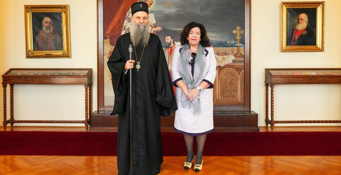 Συνάντηση-Πατριάρχη-Σερβίας-με-την-ειδική-απεσταλμένη-του-Ηνωμένου-Βασιλείου-για-τα-Δυτικά-Βαλκάνια,
