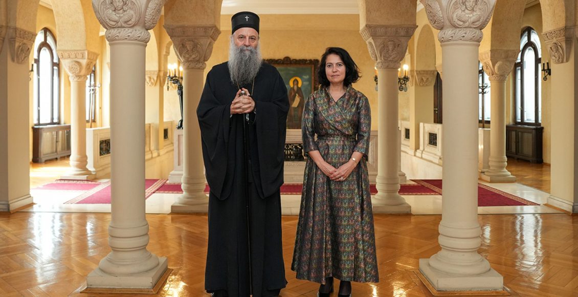 Συνάντηση-Πατριάρχη-Σερβίας-με-την-επικεφαλής-του-Γραφείου-των-Ηνωμένων-Εθνών-στο-Βελιγράδι