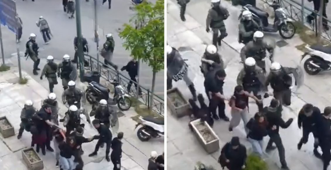 Από-θαύμα-γλίτωσε-νεαρή-κοπέλα-από-την-απρόκλητη-επίθεση-άντρα-των-ΜΑΤ-στα-επεισόδια-για-τον-Νίκο-Ρωμανό-–-Δείτε-το-βίντεο