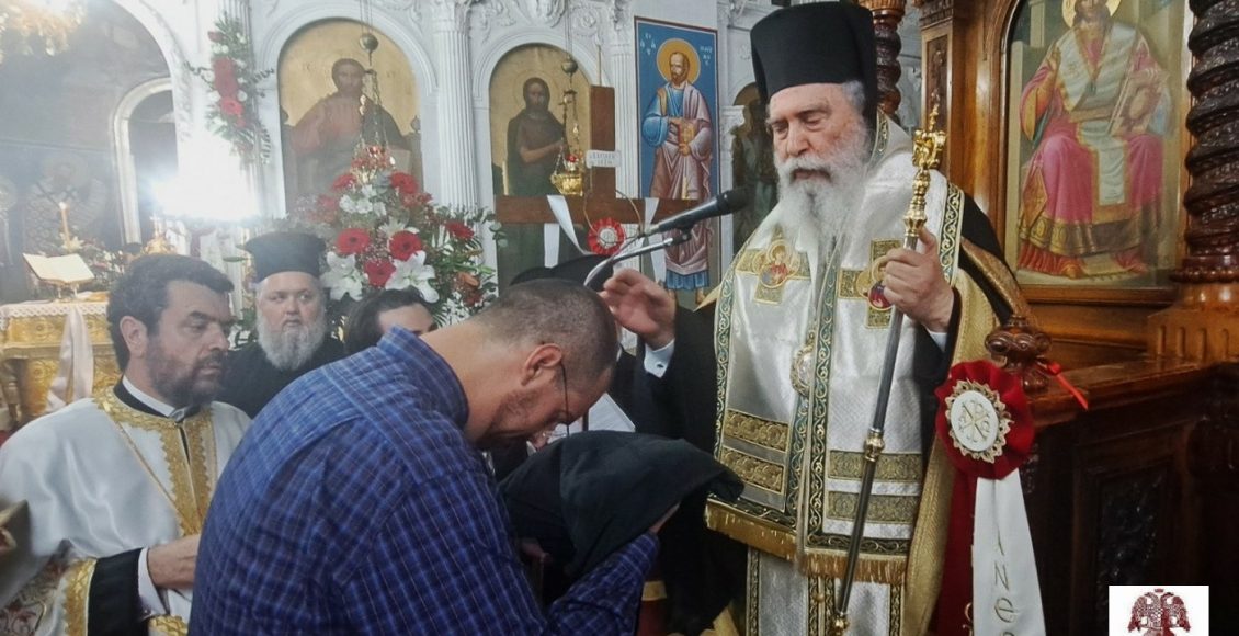 Χειροθεσία-Αναγνώστη-κατά-τον-πανηγυρικό-Εσπερινό-στον-ΙΝ.-Αγίου-Γεωργίου-Ασωπού