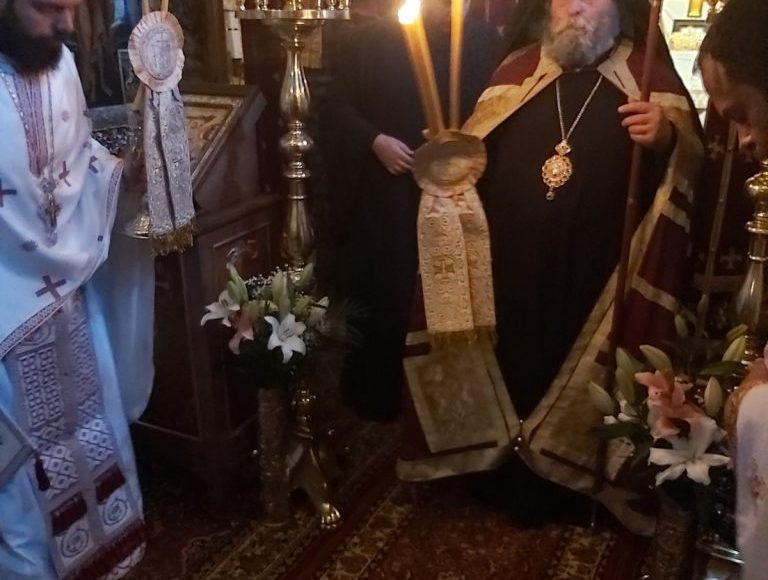 Ο-Μητροπολίτης-Ιωαννίνων-Μάξιμος-στη-Μονή-Ελεούσης-στο-Νησάκι